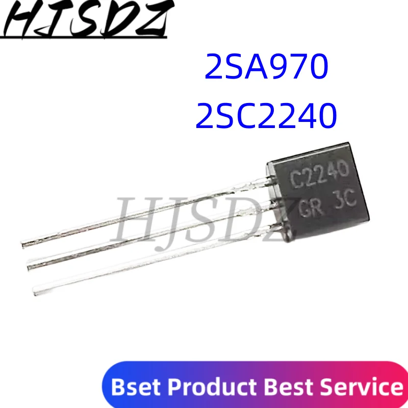 100 Uds 2SA970 2SC2240 (50 Uds * A970 + 50 Uds * C2240) a-92 транзисторы bipolares-BJT NPN nuevo оригинал