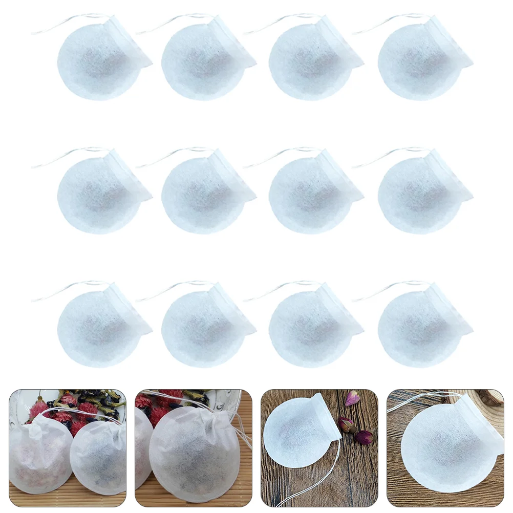 

Tea Loose Disposable Filter Leaf Cooking Empty Drawstring Soup Coffee String Infusers Making Infuser Strainer Paper Storage Seal