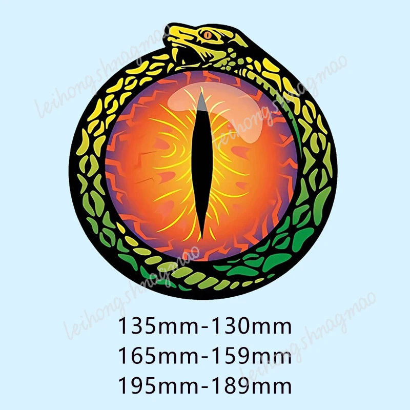 

Персонализированные наклейки на автомобиль со змеиным глазом, мультяшные граффити, крышка топливного бака, украшение для мотоциклетного шлема, автомобильные детали, виниловые наклейки
