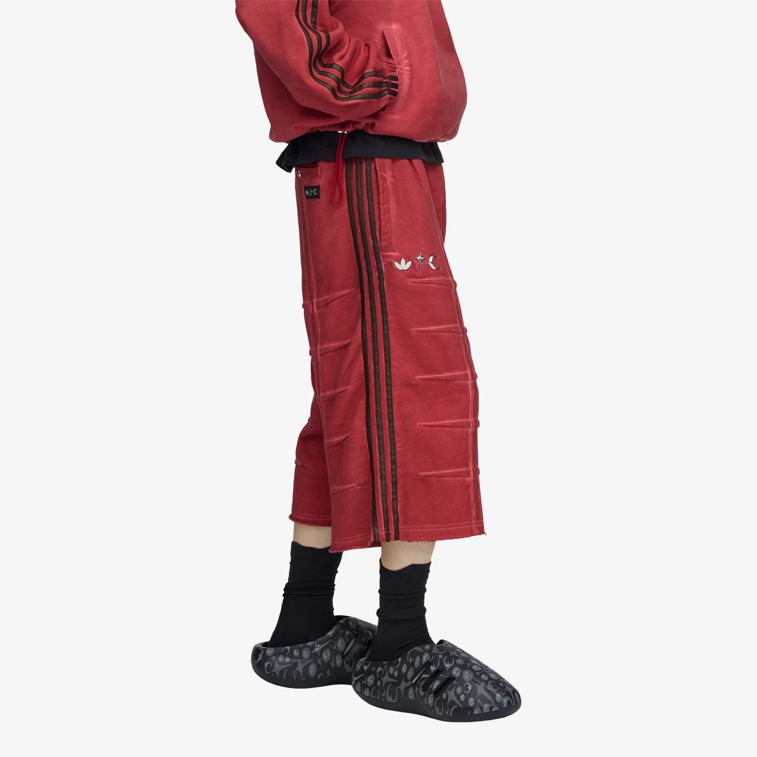 Фото Оригинальные шорты Adidas THUGCLUB для мужчин и женщин, в полоску, свободного кроя, модель KF6911. №2