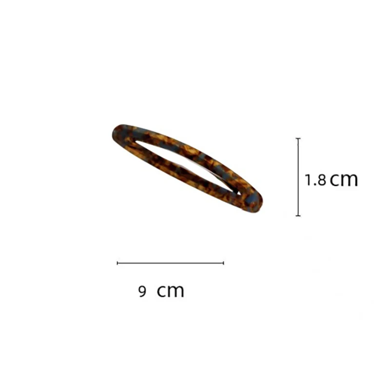 Заколки из ацетата овальные геометрические заколки для волос красочные милые