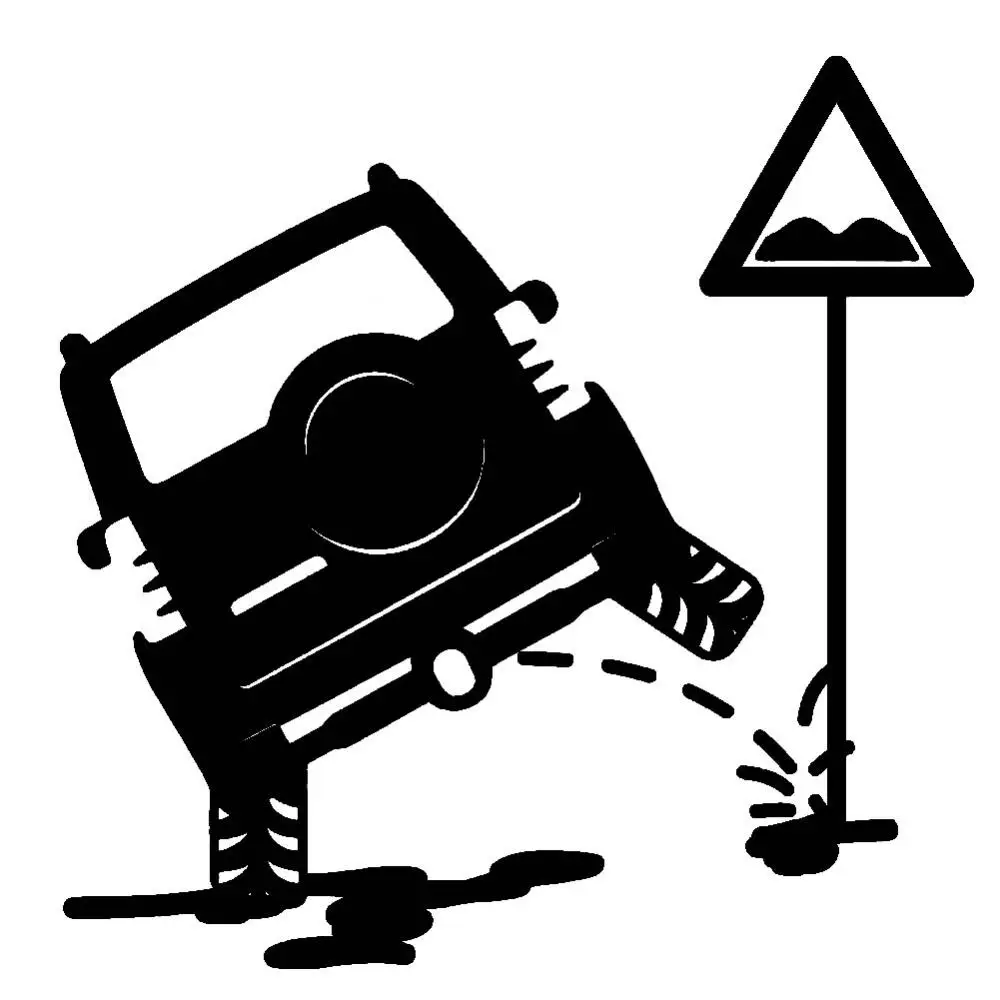 

Грузовик дорога знак смешной автомобиль кузов окна светоотражающие наклейки декор