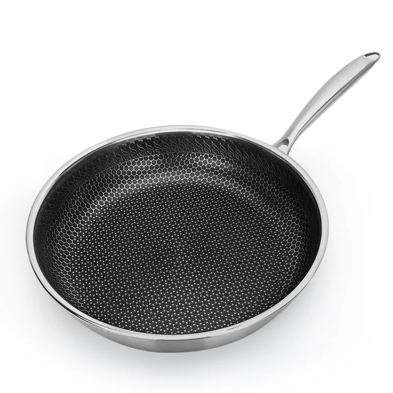 

Stainless Steel Skillet - Nonstick Fry Pan - Induction Compatible - Multipurpose Cookware Use for Home Kitchen or Restaurant