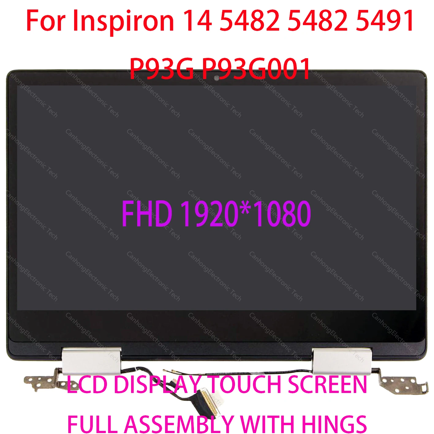 ЖК-дисплей с сенсорным дигитайзером в сборе для Dell Inspiron 14 5482 5485 5491 2 1 P93G P93G001 -