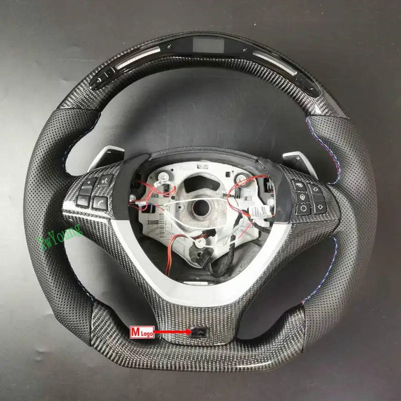 Для BMW X5 X6 E70 E71 E72 индивидуальный руль из 100% натурального углеродного волокна с