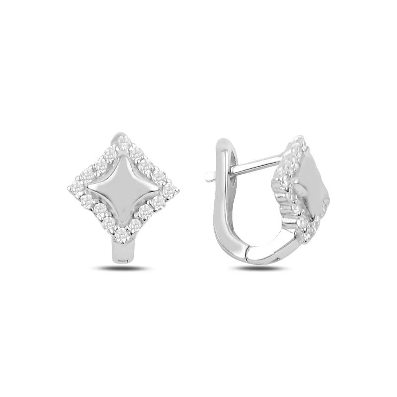 

Серебряные 925 пробы циркониевые серьги J