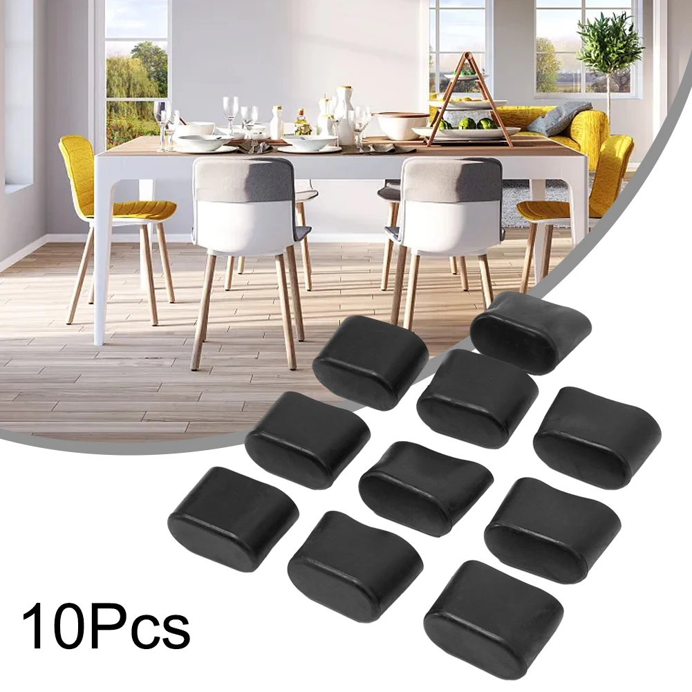 Овальные чехлы на ножки стула стола 10 шт. резиновые защитные накладки пол из ПВХ