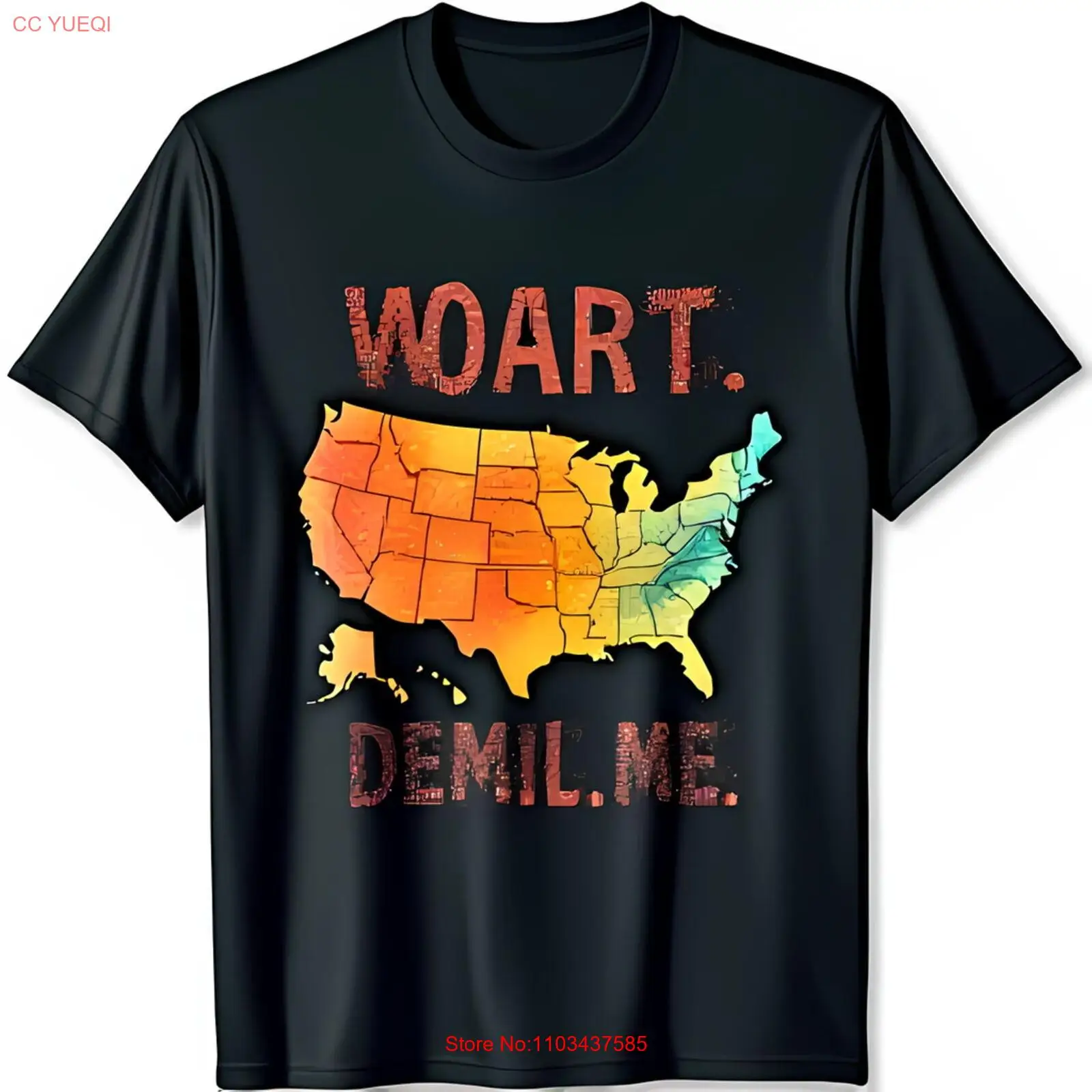 Забавная черная футболка с графическим принтом Woart и Demil Me