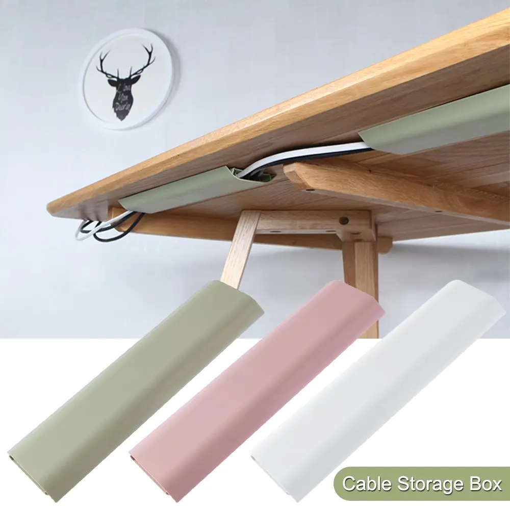 

Cable Management Wall Mount Wire Hiding Cover Organizer Protection Wire Cable Storage Box Data Cable Holder