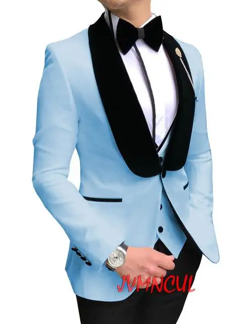 

Mens White Suits Slim Fit 3 Pieces Business Jacket Tuxedos Blazer gentleman for Wedding Groom Prom Evening(Blazer+Vest+Pants)