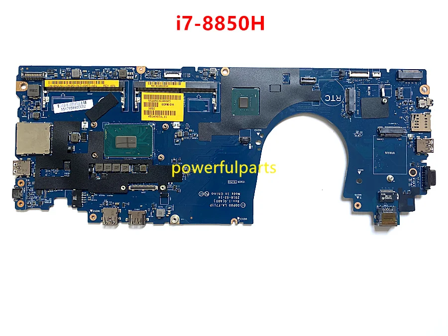 

DDP80 LA-F711P motherboard for Latitude 5491 5591 Precision 3530 mainboard 0H2V6K CN-0H2V6K i7-8850H cpu in-built new working ok