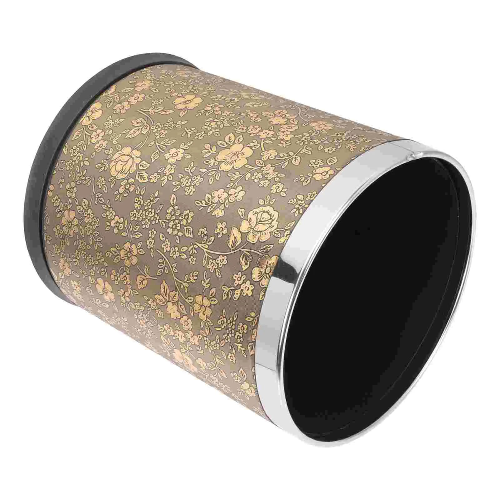 

Flower Vase Trash Can Lid Plsatic Trash Can Outdoor Trash Can Garbage Can Wastebasket Simple Waste Basket Rustic Garbage Bin