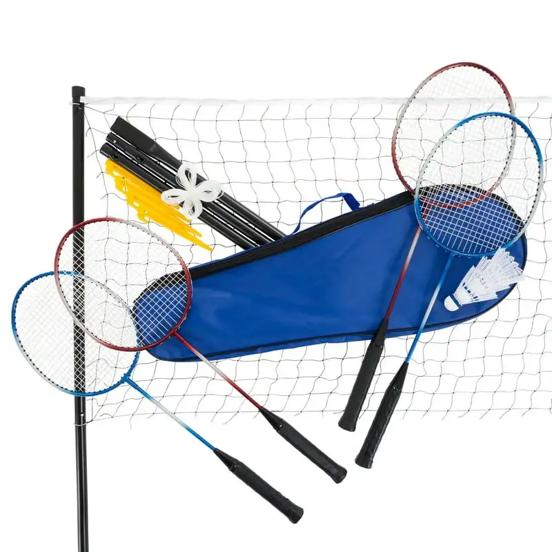 

Rockin' Rollers Badminton Game Set with Racquets, Net, Birdies, Case