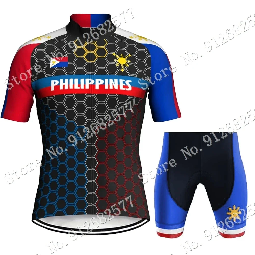 Командный Филиппинский велосипедный комплект из джерси 2024 одежда для шоссейного