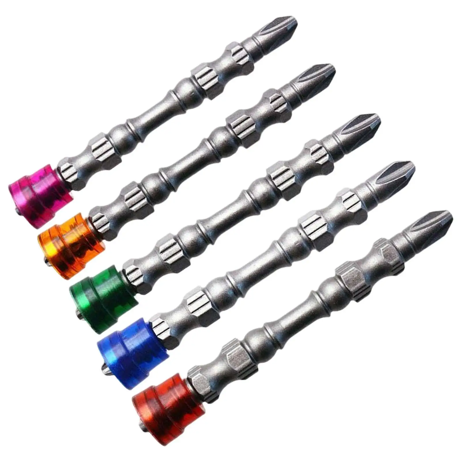 

5 Pieces 65mm Drywall Screwdriver Bits 1/4 inch Hex Shank Double Head Electric Power Driver Bit Magnetic Screwdriver Bits