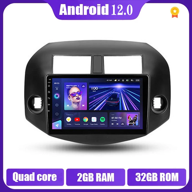 

Автомагнитола 2DIN на Android 12,0 с поддержкой Wi-Fi и GPS-навигацией для Toyota RAV4 2005-2013