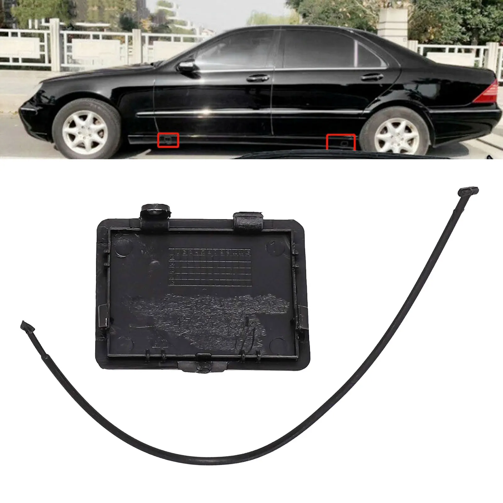 Крышка бампера Боковая юбка отверстия автомобиля S350 S500 S600 W140 W220 1406980330 Замена