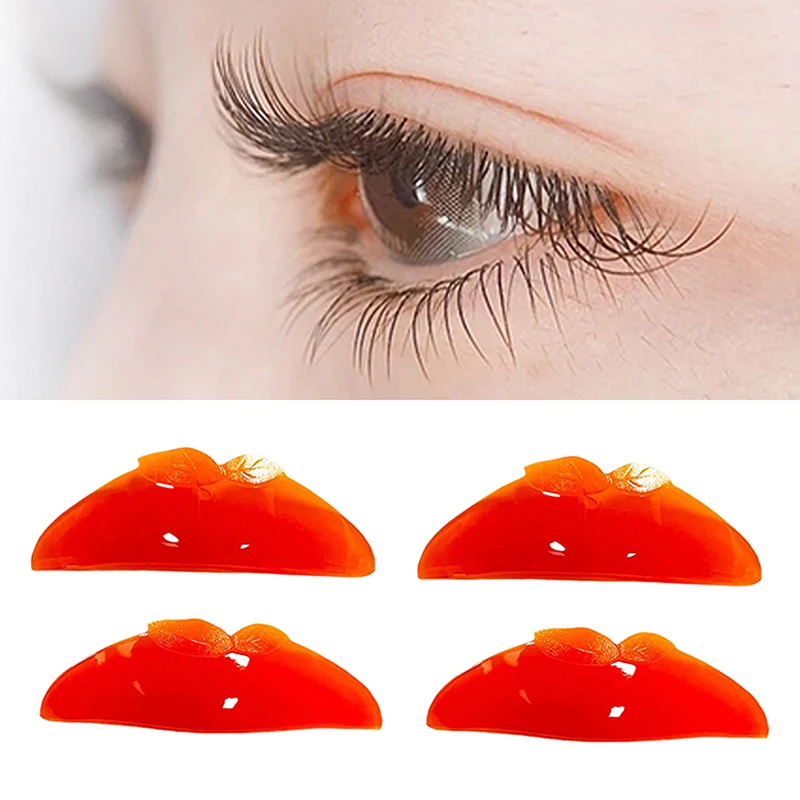 2 пары силиконовых подушечек для завивки ресниц без клея липкие стержни щит