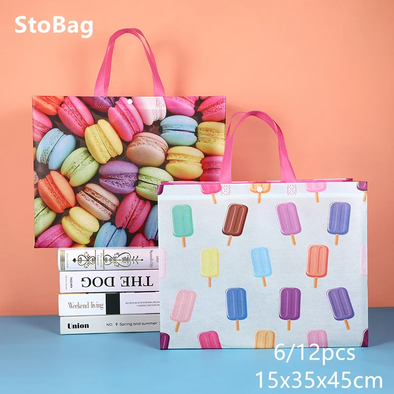 

StoBag Waterproof Thickened Non-woven Fabric Simple Fashion Buckle Three-dimensional Packaging Gift Clothes Shoes Decoration