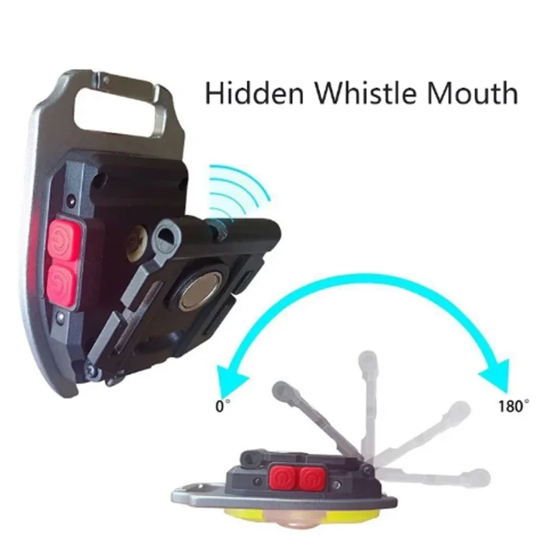 Портативный Многофункциональный Мини-фонарик С Брелком Аварийный Светодиодный
