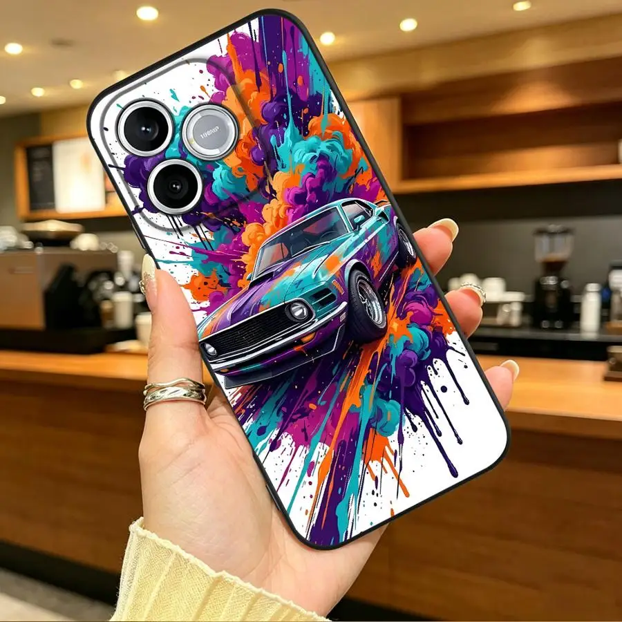 Фото Красочный чехол для телефона в виде спортивного автомобиля для Honor 600 Lite X9a X9d X6 70 8X 200 400 X7 X8d X5b 90 Magic5 X8 X9c X6d X7d №2