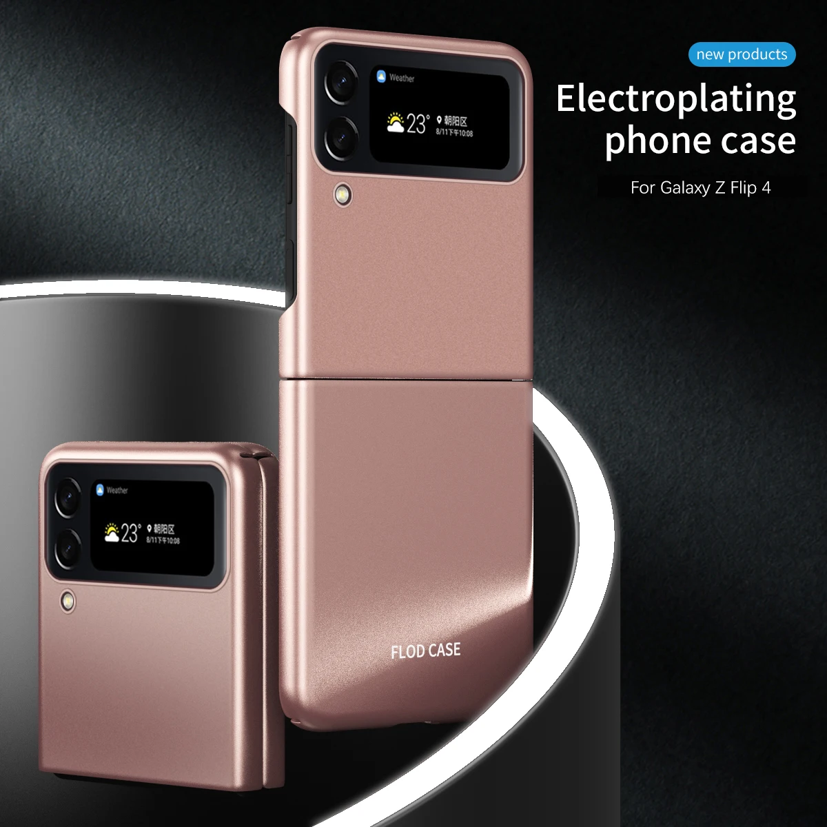

For Samsung Galaxy Z Flip 4 3 Flip4 Case Luxury Plain Ultra-thin Skin-feeling Matte Folding Shockproof Protection Hard Back Case