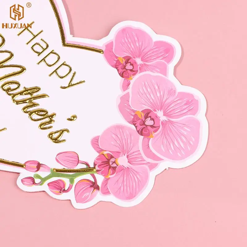 Украшение для торта из розового золота 10 шт. акриловый Топпер с буквами в форме