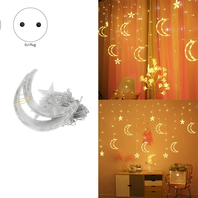 

СВЕТОДИОДНАЯ Гирлянда Mubarak украшения на Рамадан исламский мусульманский декор для дня рождения Eid Al Adha Рамадан