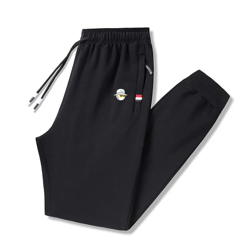 Man Knit Pants Spring Autumn Malbon Golf Men's Loose Cotton Casual Trousers Sport Jogging Sweatpants Hiking Big Size 8XL