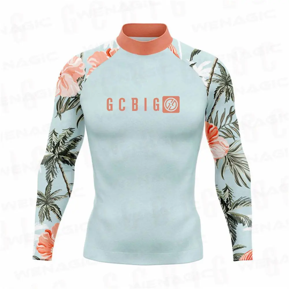 Мужская одежда для серфинга мужской плавающий костюм с длинным рукавом футболка