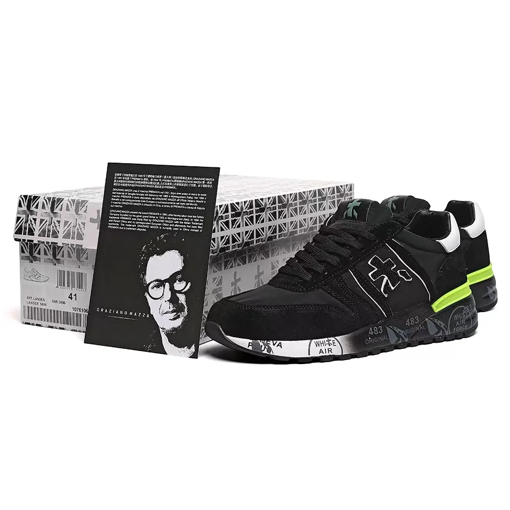 

Original Men PREMIATA Shoes Fashion Lightning Skateboard Shoes Breathable Casual Shoes Student Couple Outdoor Sneakers Eur 38-45