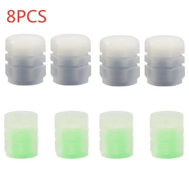 

Новые светящиеся колпачки для автомобильных шин, колпачки для обода колес, пылезащитные, водонепроницаемые для авто, мотоциклов, велосипедов, светящиеся в темноте