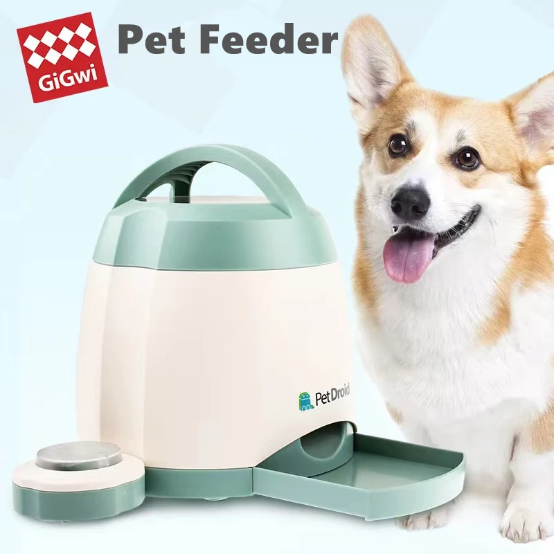 

Gigwi Pet Supplies Petdroid Series Smart Food Fort Slow Dog Bowl Dog Memory Trainer Push Button Type Auto Feederfor Dog Puppy