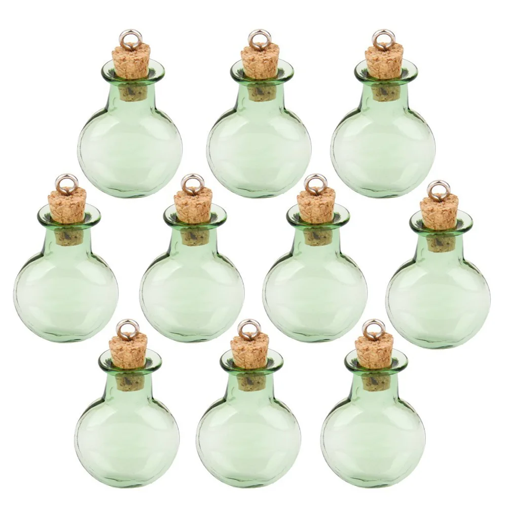 

DIY Подвески, флакон, бутылочка для желаний, стеклянная бутылка «сделай сам», плоские круглые стеклянные пробковые бутылочки 10 шт.