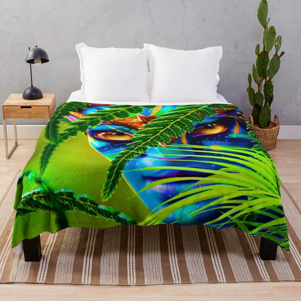 

World of Pandora - Avatar-Neytiri, покрывало, диван, фланелевое одеяло