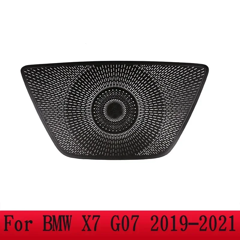 

Для BMW X5 X6 X7 F15 G05 F16 G06 GO7 2014-2022 алюминиевый сплав черный автомобильный динамик на приборной панели накладка наклейки автомобильные аксессуары
