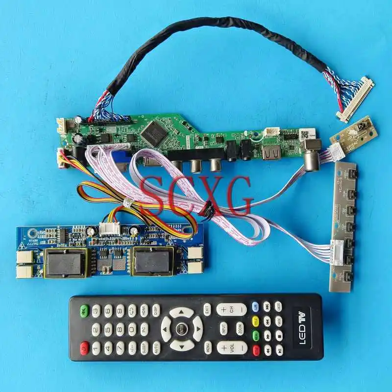 

Плата драйвера ЖК-дисплея для SVA170SX01TB TD170WGCA1, 30 контактов, комплект LVDS 17 "4CCFL VGA AV USB HDMI-Совместимость 1280*1024