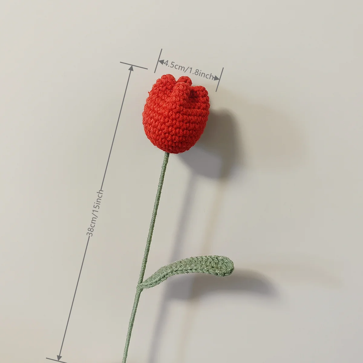 1 шт. тюльпан вязаный крючком цветок искусственный ручной вязки для невесты Декор