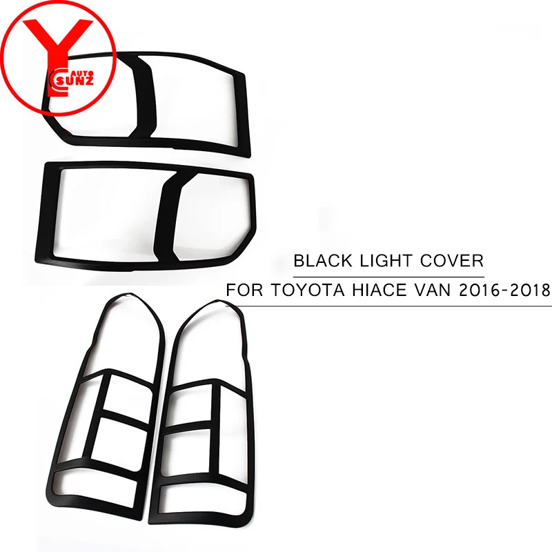 Хромированный набор обвеса кузова для Toyota Hiace Van 2016 2017 2018 автоаксессуары из ABS-пластика, декоративная накладка заднего фонаря, отделка света YCSUNZ