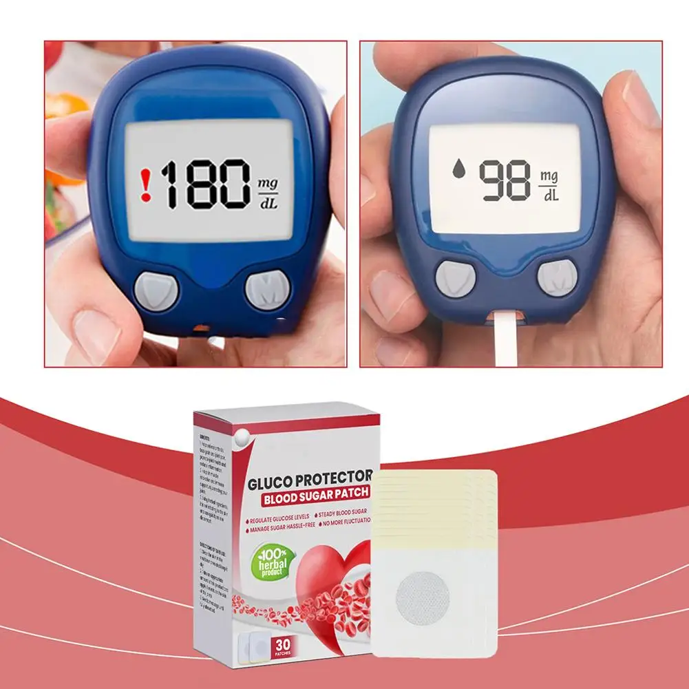 30 шт./коробка пластырь для снижения уровня сахара в крови