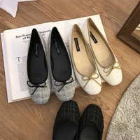 elegant women ballet flats shoes slip on round toe shallow mouth moccasins ballerina shoes ladies casual spring dress shoes