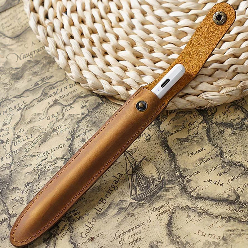 Чехол ручной работы из воловьей кожи для карандашей чехол натуральной с