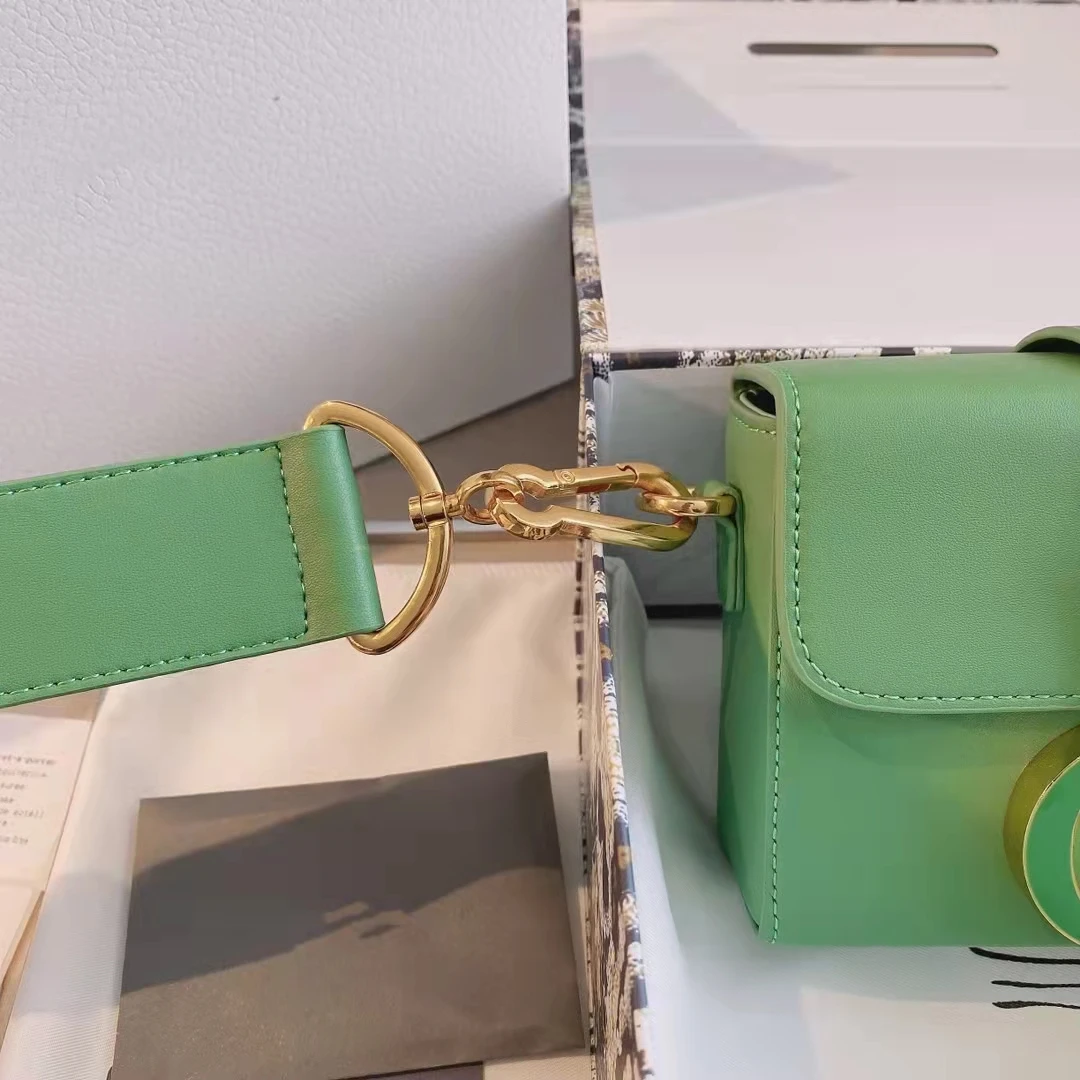 

Designer luxury classic solid color leather D lock new box bag lady shoulder bag messenger bag purse and handbag luxury designer