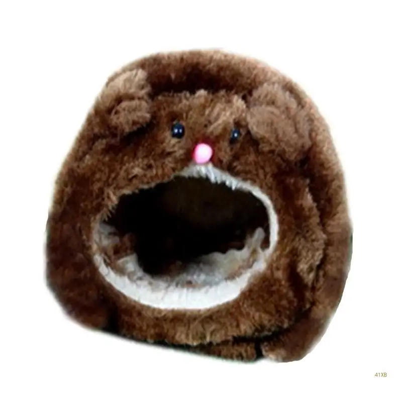 41XB Домик для хомяка зимняя теплая плюшевая клетка маленьких домашних животных