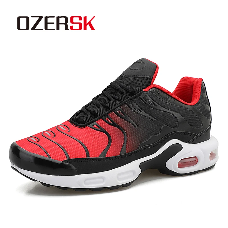 

OZERSK Men's Air Cushion Jogging Shoes Men's Shock Absorption Sneakers Breathable Sneakers Marathon Running Shoes Size 39- 46