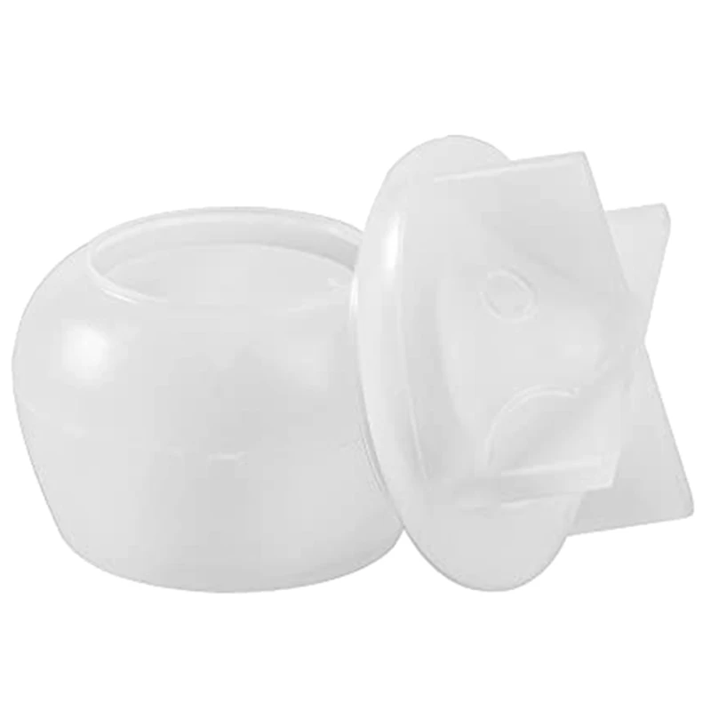 

Anniversary Mushroom Jar Storage Box Resin Mold Trinket Holder Silicone Mold