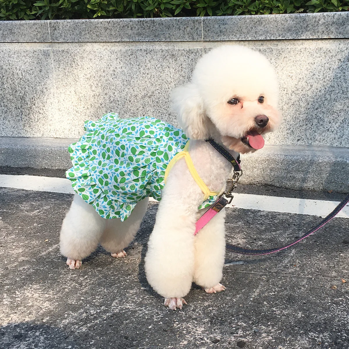 

Dog Shirt Suspender Skirt Pet Dress Printed Sleeveless Clothes Soft and Cool Vest Apparel Outfit for Small Medium Dogs and Cats