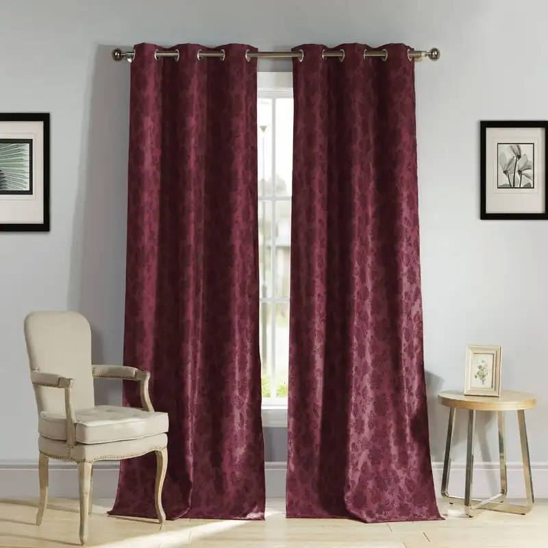 

Floral Blackout Curtain Set