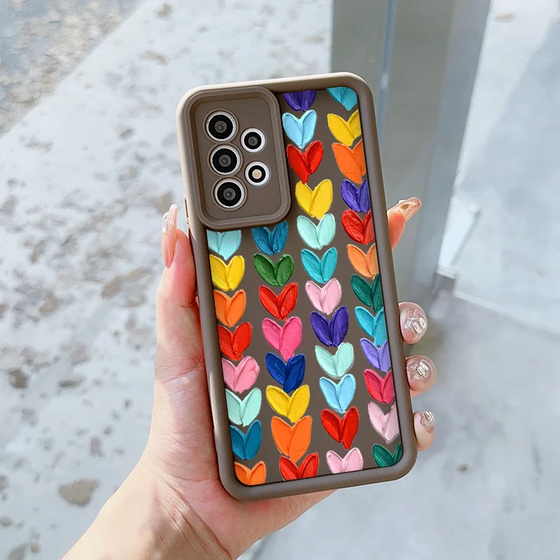 Чехол для телефона с милым мультяшным сердечком Vivo V40 SE V21 5G 11 V30 Pro Y72 Y03 Y70 Y36 Y28 X100 X80