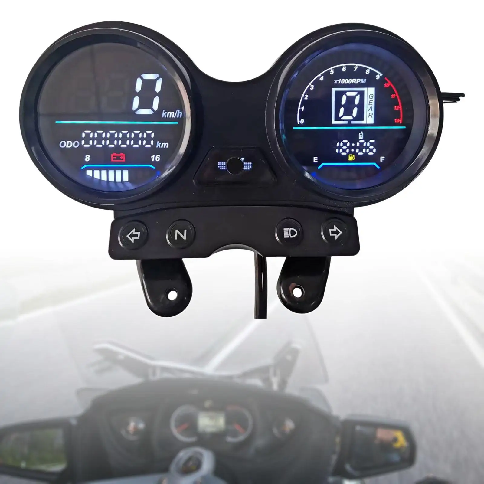 

Motorbike DC 12V Motorcycle Odometer Speedometer Fuel Gauge for Ybr 125